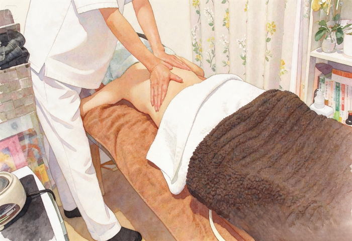 仰臥位下腹部振顫